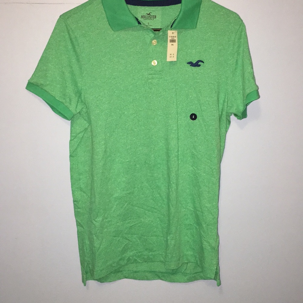 Mint Green Hollister Polo Shirt Small